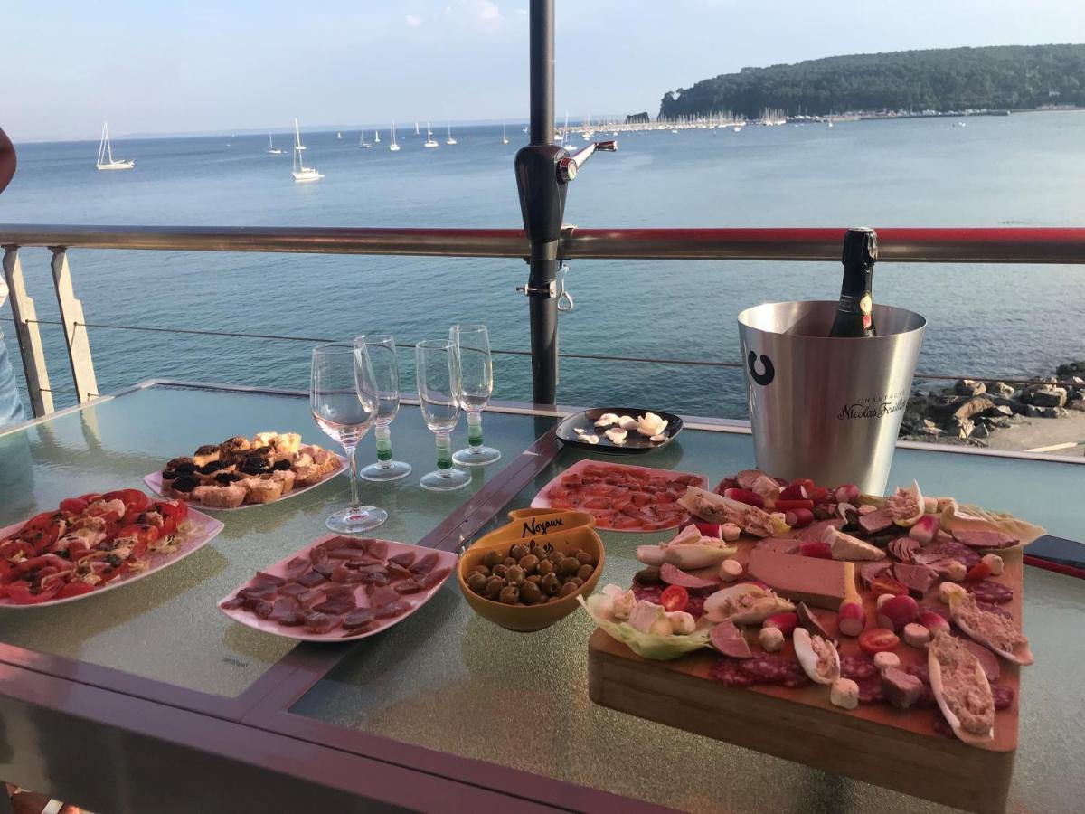 Appartement Cosy Les Pieds Dans L'Eau, Vue Mer Exceptionnelle Crozon Dış mekan fotoğraf